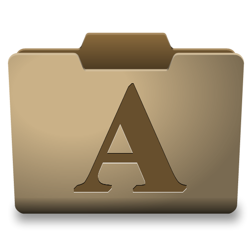 Cardboard Fonts Icon 512x512 png